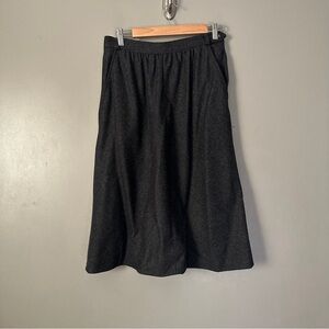 Vintage Liz Claiborne Wool Dark Gray  Women's Skirt